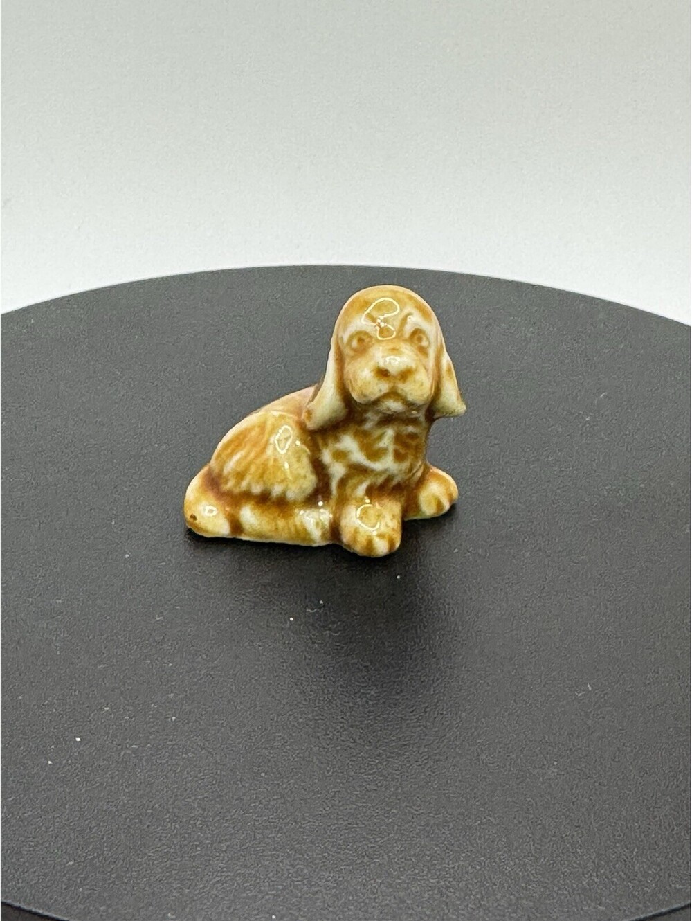 Vintage Wade England Whimsies Ceramic Standing Cocker Spaniel Tan Figurine